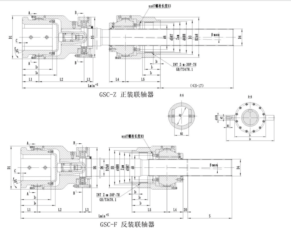 GSC  型贯穿式鼓形齿式午夜激情免费视频